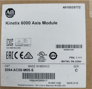 Allen Bradley 2093-AC05-MP2 Kinetix 2000 230V/3kW Intergrated Axis Module LL - Yuguan